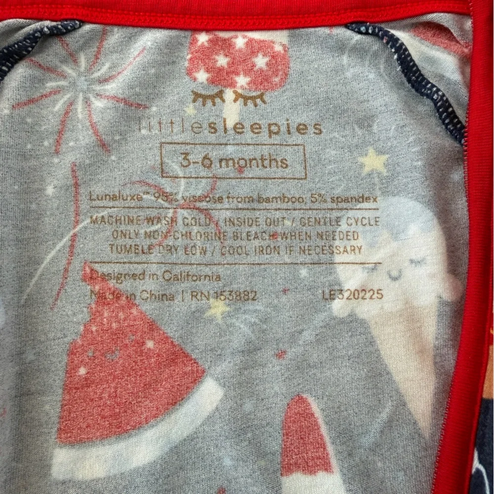 Little Sleepies Patriotic Fireworks Shorty